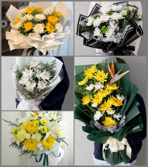 山西忻州原平市楼板寨乡白阳村白事花束代送